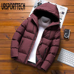 Quality Mens Parka Winter Jacket Men 2020 New Cotton Padded Puffer Jackets Men Fashion Top Zipper Up Solid Color Outerwear Coats