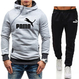 Winter Men's Tracksuit 2 Pieces Set Hoodies+Pants Sport Suits for Men Sweatshirt Zipper Hoodies Men's Clothing Sets Sportswear