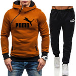 Winter Men's Tracksuit 2 Pieces Set Hoodies+Pants Sport Suits for Men Sweatshirt Zipper Hoodies Men's Clothing Sets Sportswear