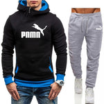 Winter Men's Tracksuit 2 Pieces Set Hoodies+Pants Sport Suits for Men Sweatshirt Zipper Hoodies Men's Clothing Sets Sportswear