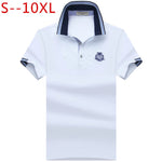 2019 New Brand Mens Polo Shirt Cotton Short Sleeve Shirt For Men Camisa Polos Homme Classic Casual Size 6XL 7XL 8XL 9XL 10XL